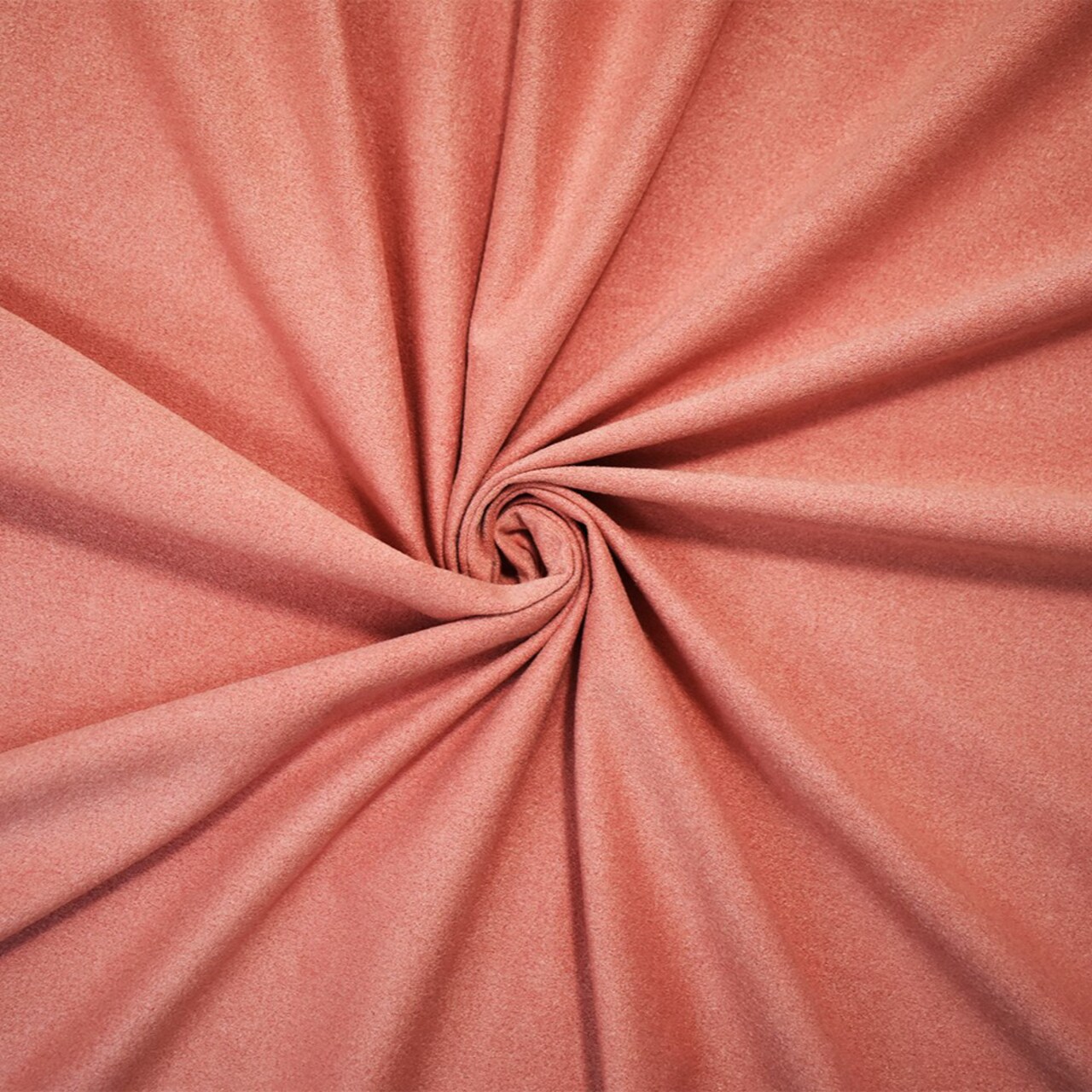 Coral Pink Stretch Spandex Solid Microsuede Knit Fabric By the Yard